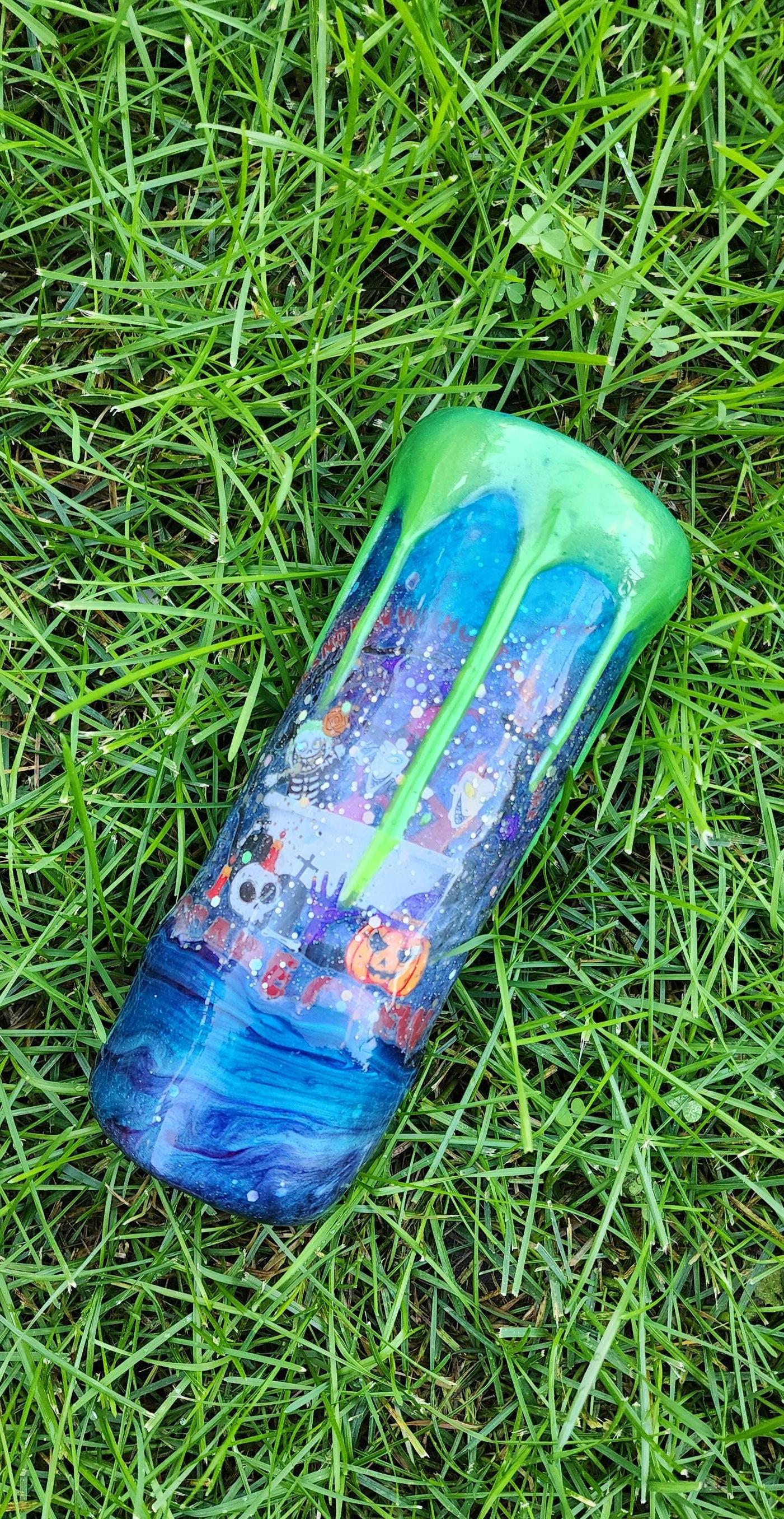 Lock, Shock & Barrel Tumbler: Nightmare Before Christmas Epoxy Drip Cup