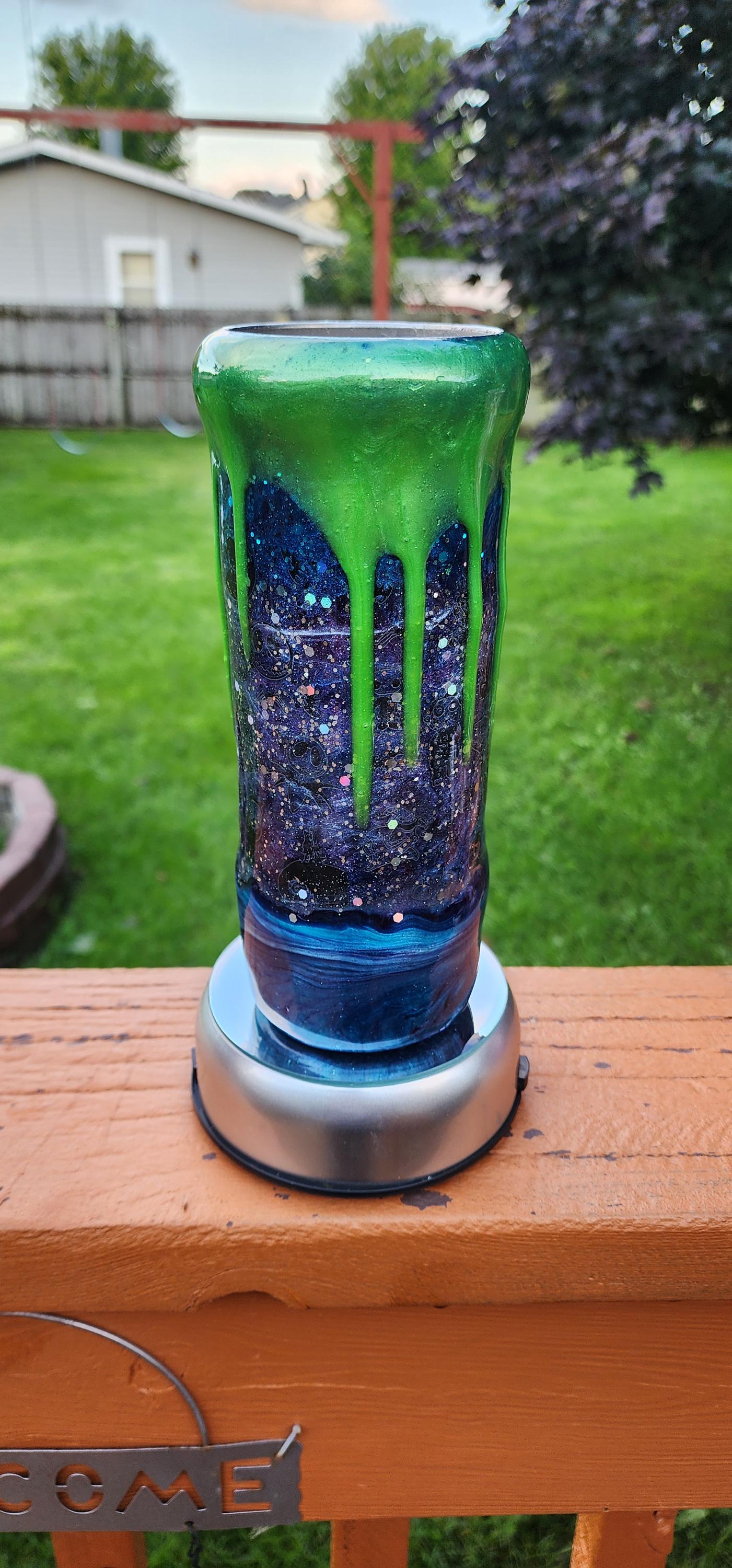 Lock, Shock & Barrel Tumbler: Nightmare Before Christmas Epoxy Drip Cup