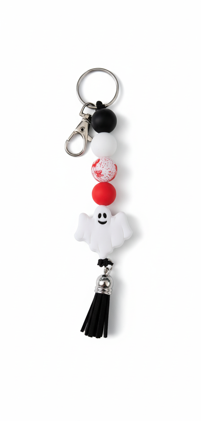 Handmade Ghost Keychain