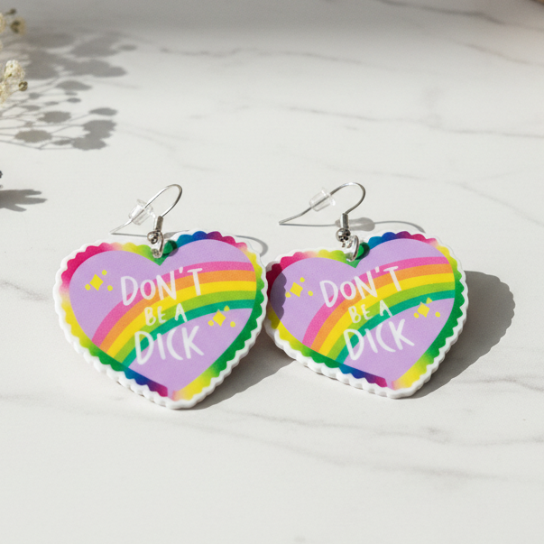 Sassy Earrings – Funny Statement Jewelry, Handmade Accessory
