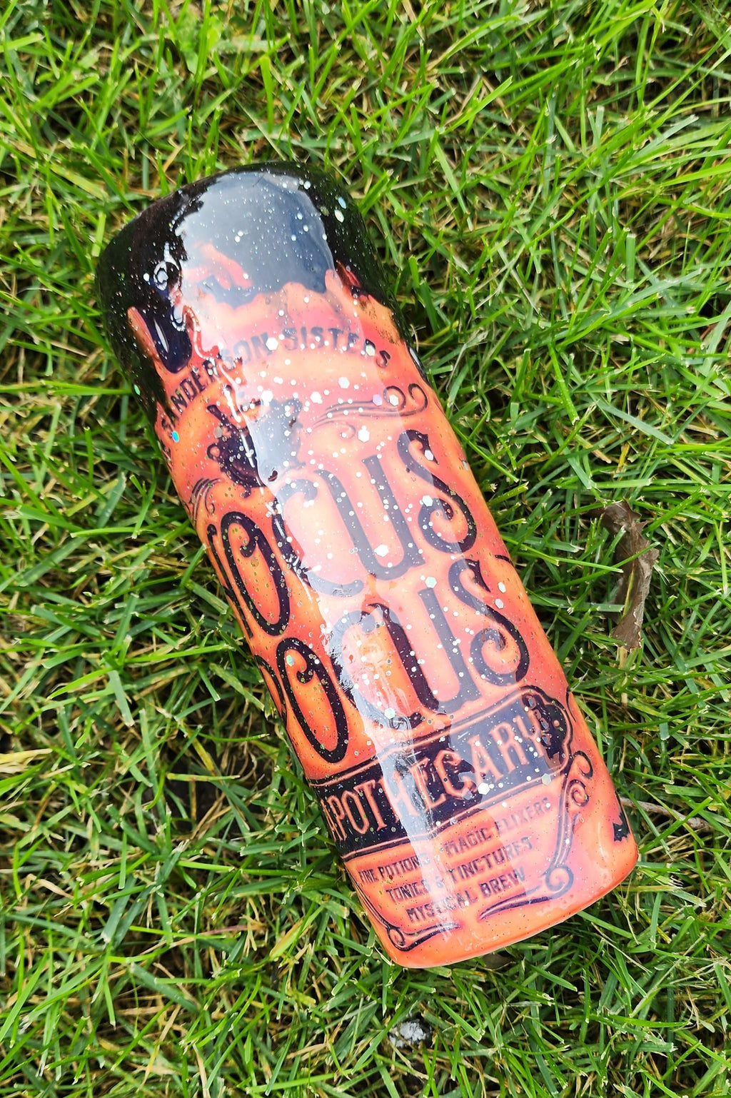 Witchy Epoxy Tumbler: Sanderson Sisters Apothecary Glitter Epoxy Cup