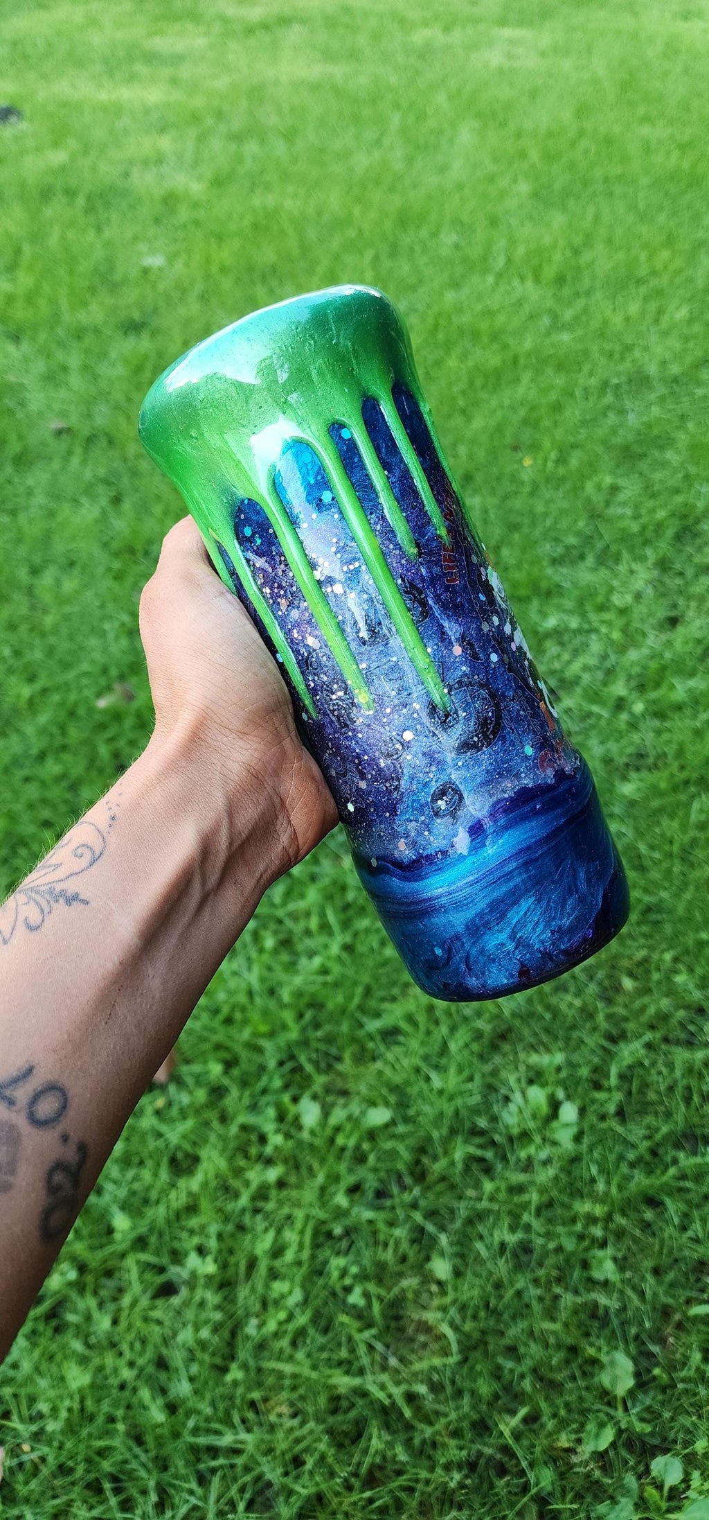 Lock, Shock & Barrel Tumbler: Nightmare Before Christmas Epoxy Drip Cup