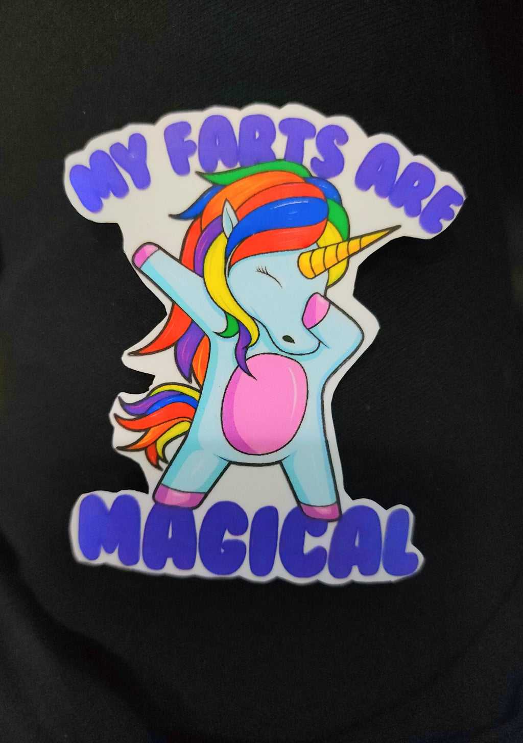 My Farts Are Magical – Hilarious Dabbing Unicorn Sticker for Sassy Weirdos | Funny Vinyl Sticker for Laptops, Water Bottles, Notebooks