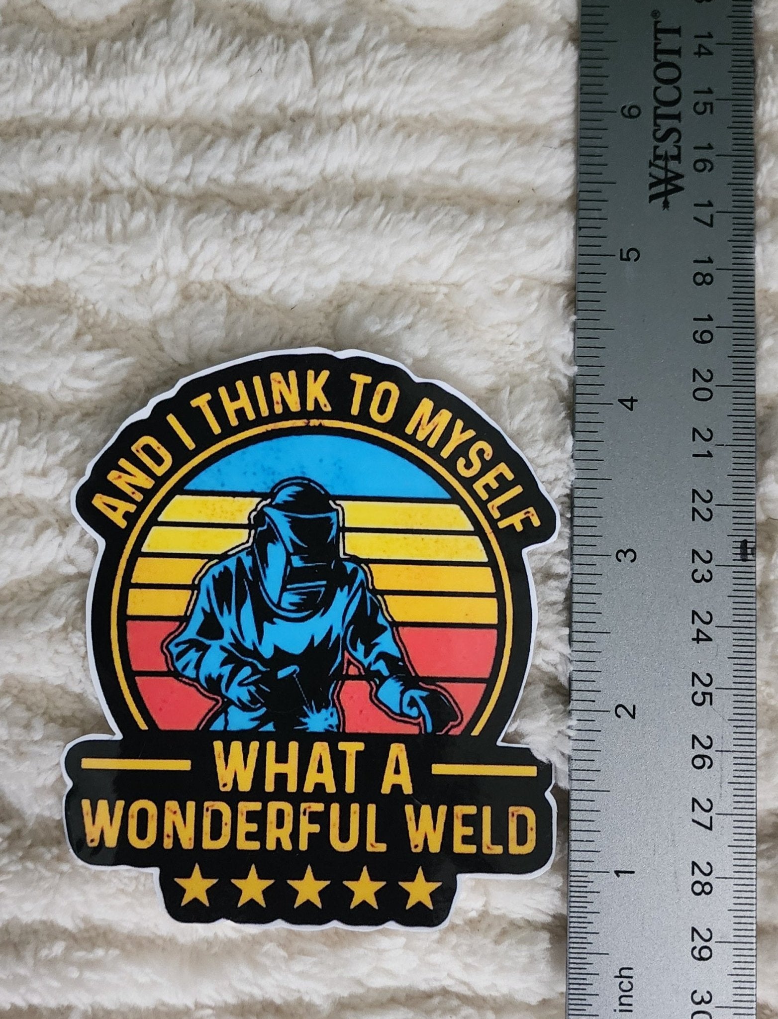 4x4 Vinyl Sticker | Funny Welder Sticker | Welding Gift | Toolbox or Helmet Decal - Hempin Mayhem