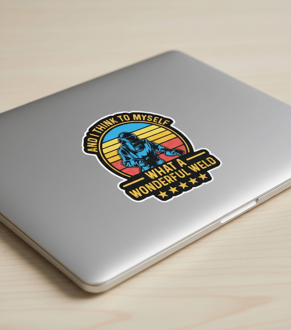 4x4 Vinyl Sticker | Funny Welder Sticker | Welding Gift | Toolbox or Helmet Decal - Hempin Mayhem