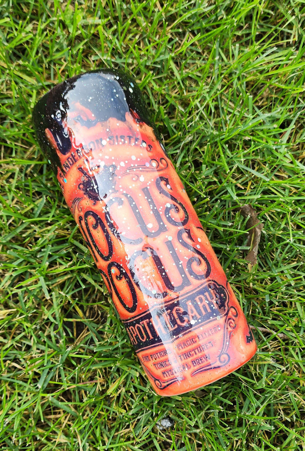 Witchy Epoxy Tumbler: Sanderson Sisters Apothecary Glitter Epoxy Cup