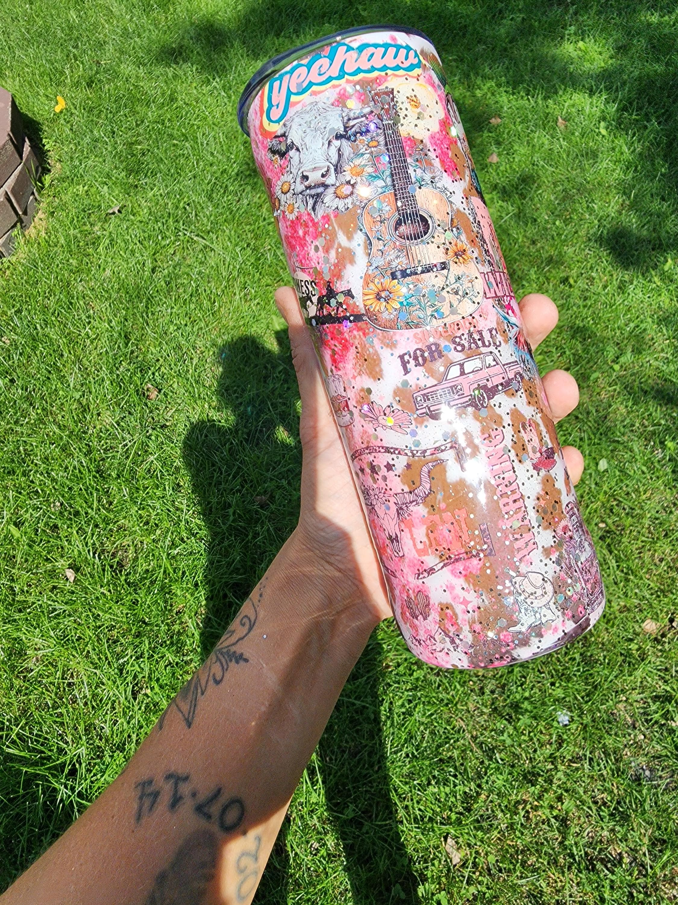 Country Music Tumbler: "Heart Like A Truck" 20oz Stainless Steel Cup