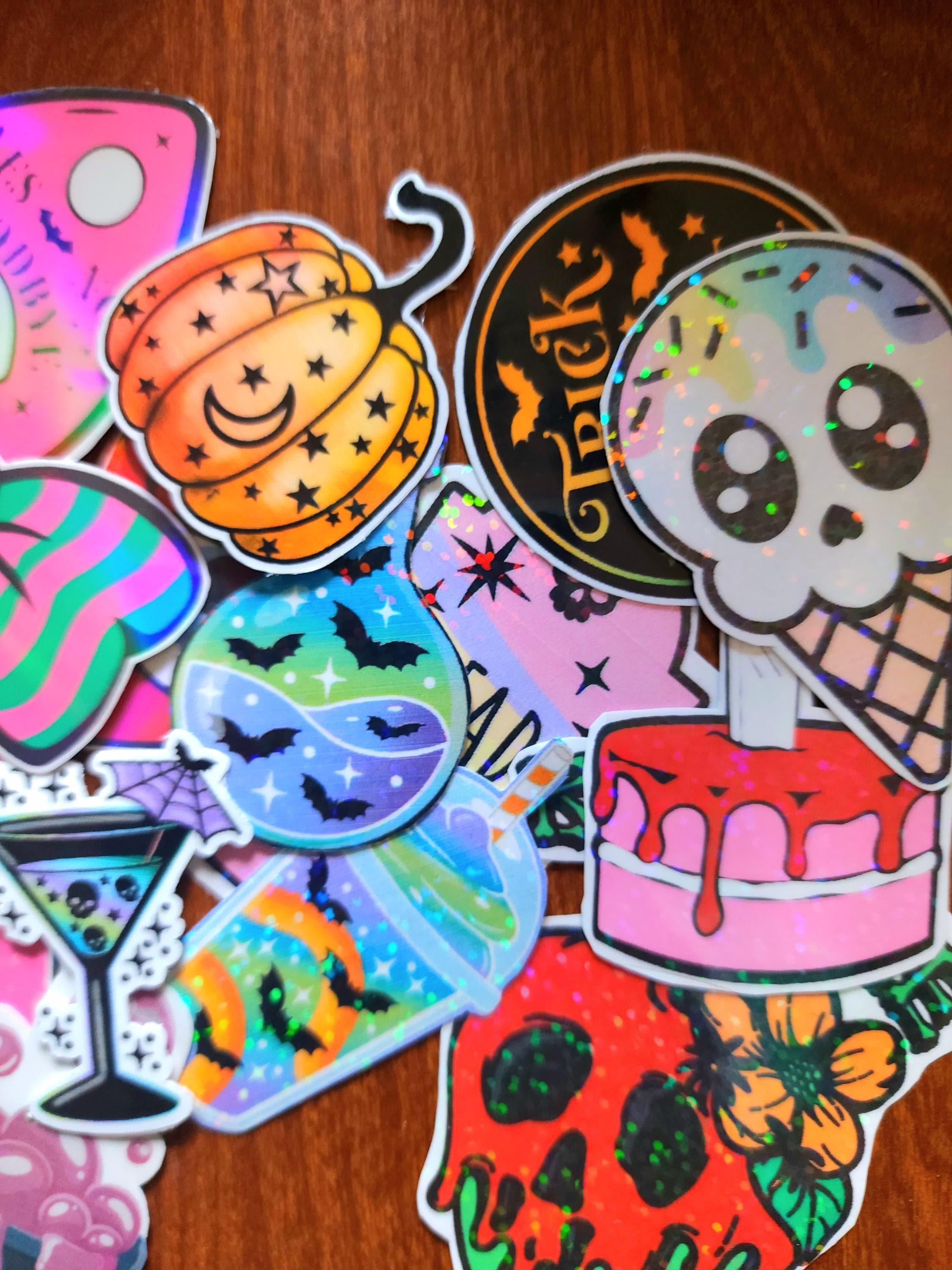 Chaotic Halloween Sticker Pack: Spooky Sassy Gothic Vinyl Decals