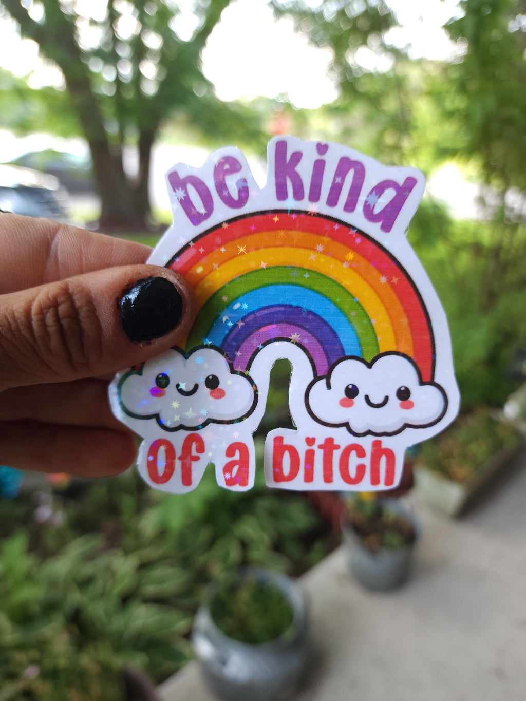 Sassy "Be Kind of a Bitch" Vinyl Sticker - Funny Adult Humor