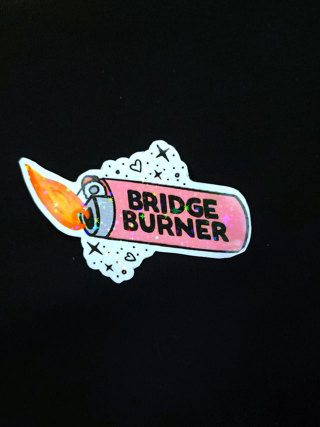 Bridge Burner – Bold & Unbothered Vinyl Sticker for the Petty, the Spicy, and Totally Over It Crew **Pack of 2**