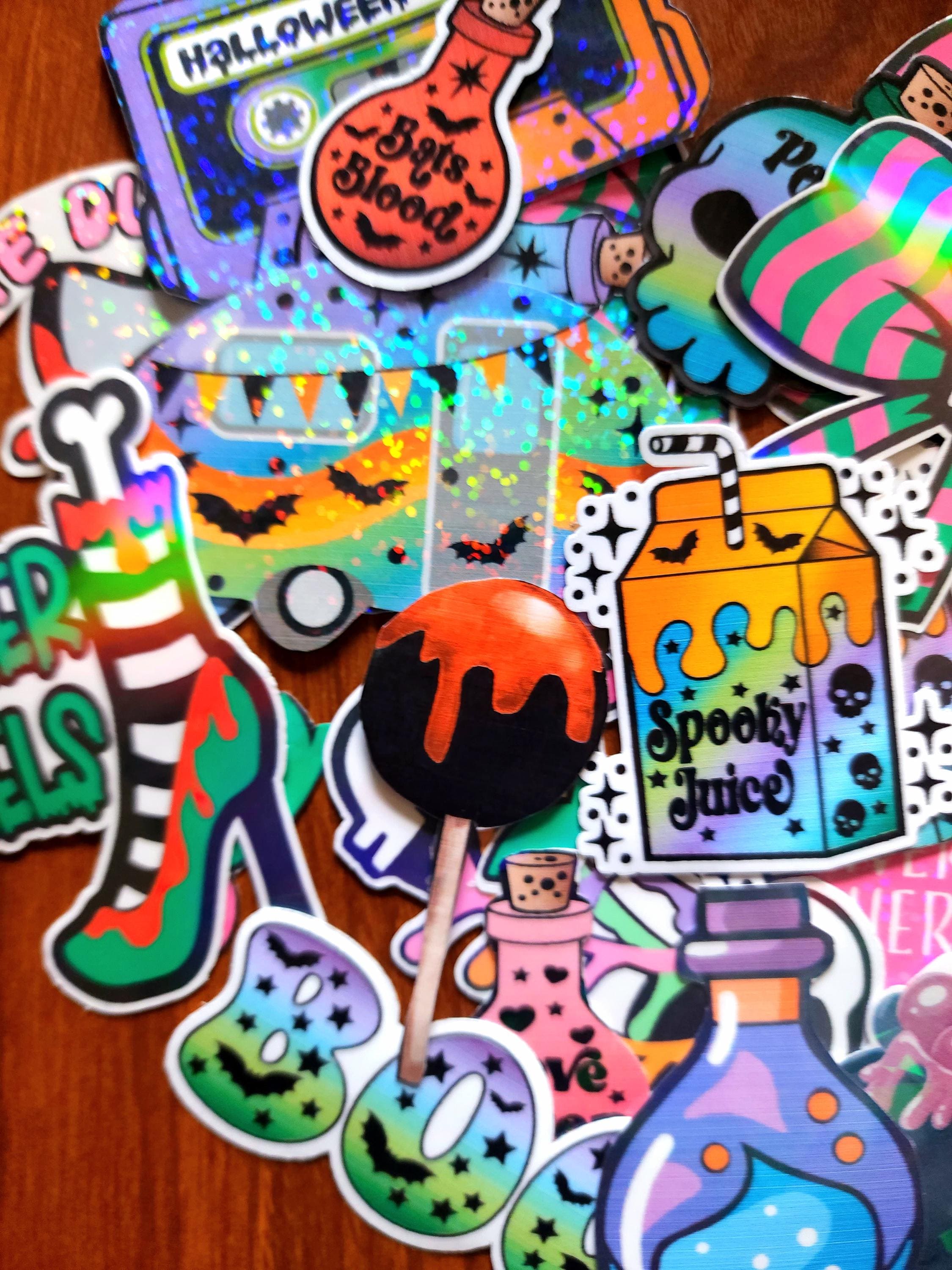 Chaotic Halloween Sticker Pack: Spooky Sassy Gothic Vinyl Decals