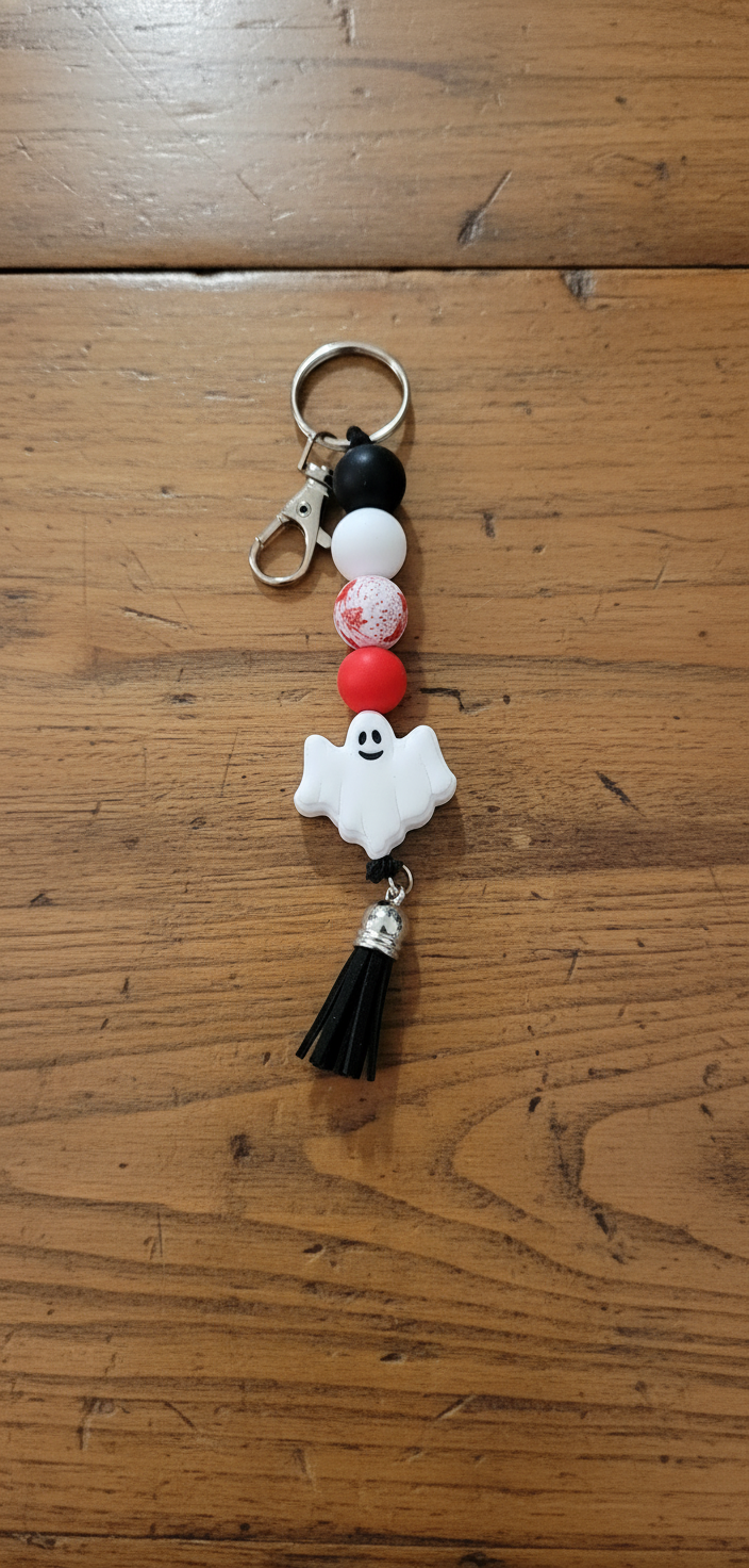 Handmade Ghost Keychain