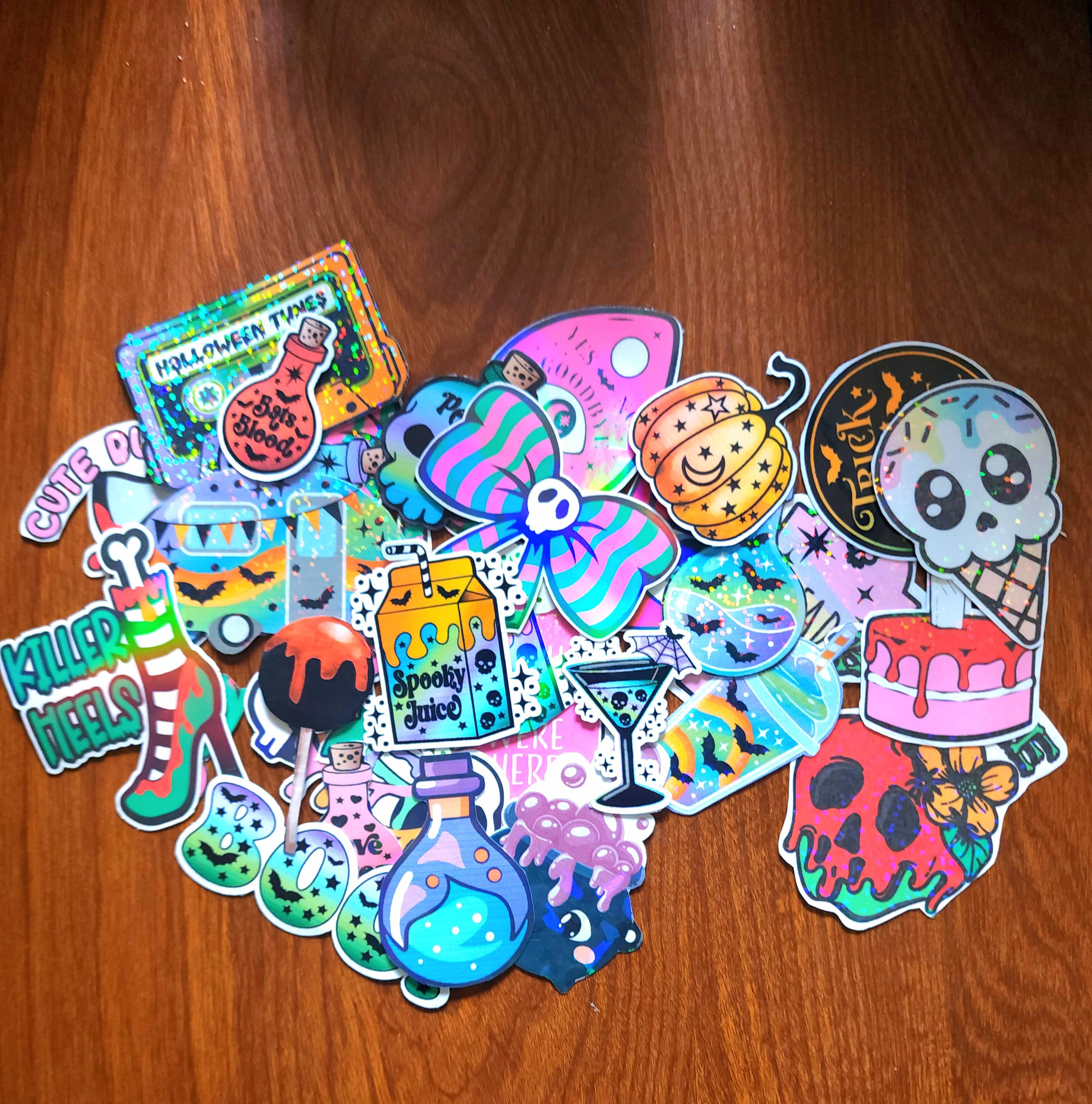 Chaotic Halloween Sticker Pack: Spooky Sassy Gothic Vinyl Decals