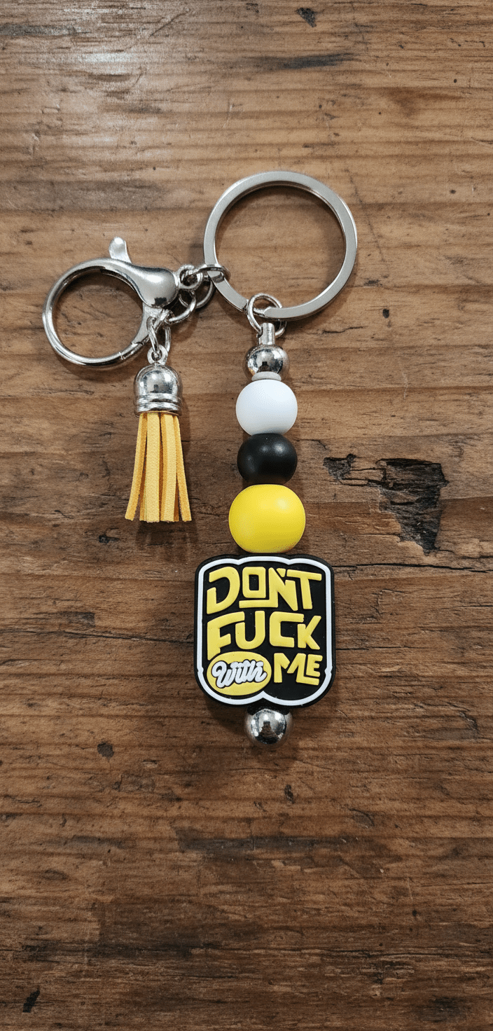 Beaded Keychain: Don&39;t F*ck With Me - Hempin Mayhem