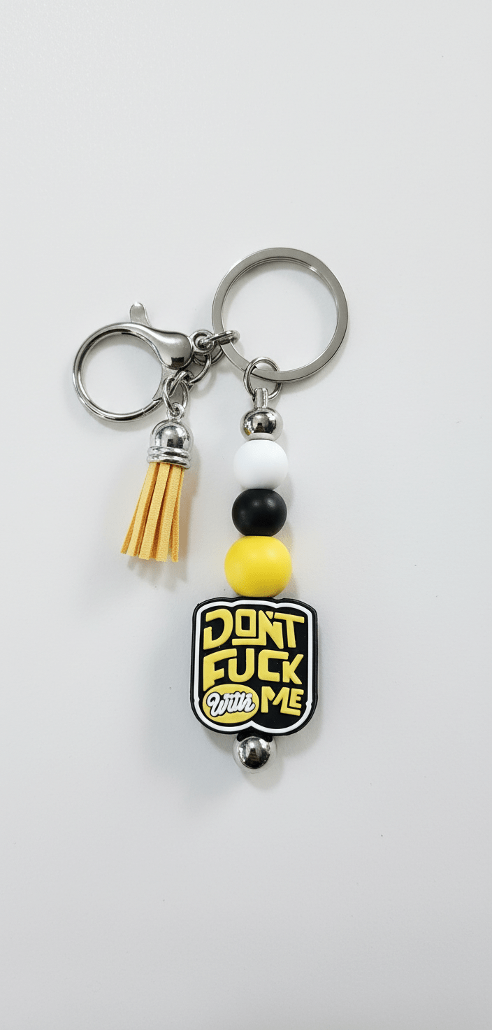 Beaded Keychain: Don&39;t F*ck With Me - Hempin Mayhem