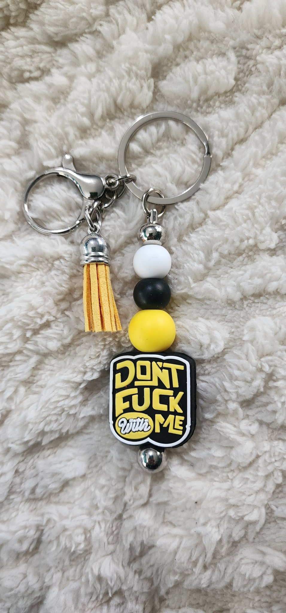 Beaded Keychain: Don&39;t F*ck With Me - Hempin Mayhem