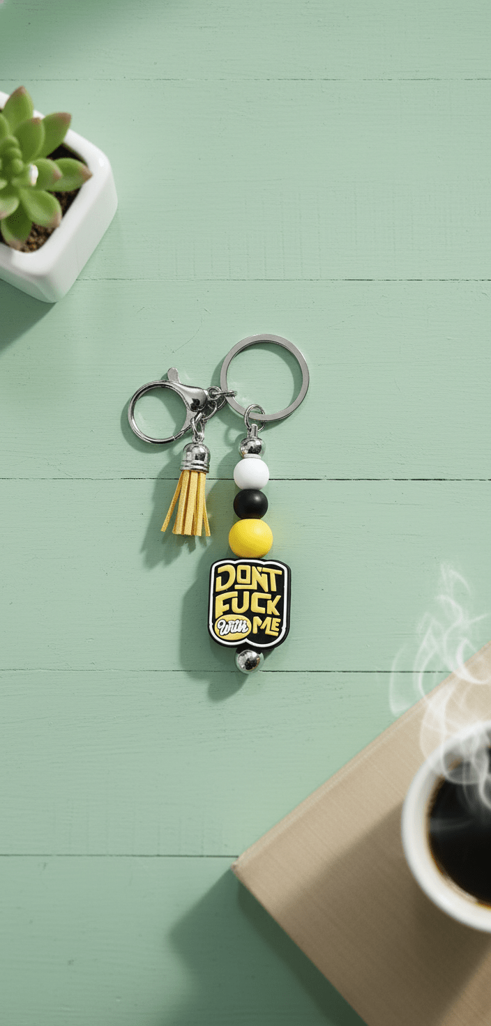 Beaded Keychain: Don&39;t F*ck With Me - Hempin Mayhem
