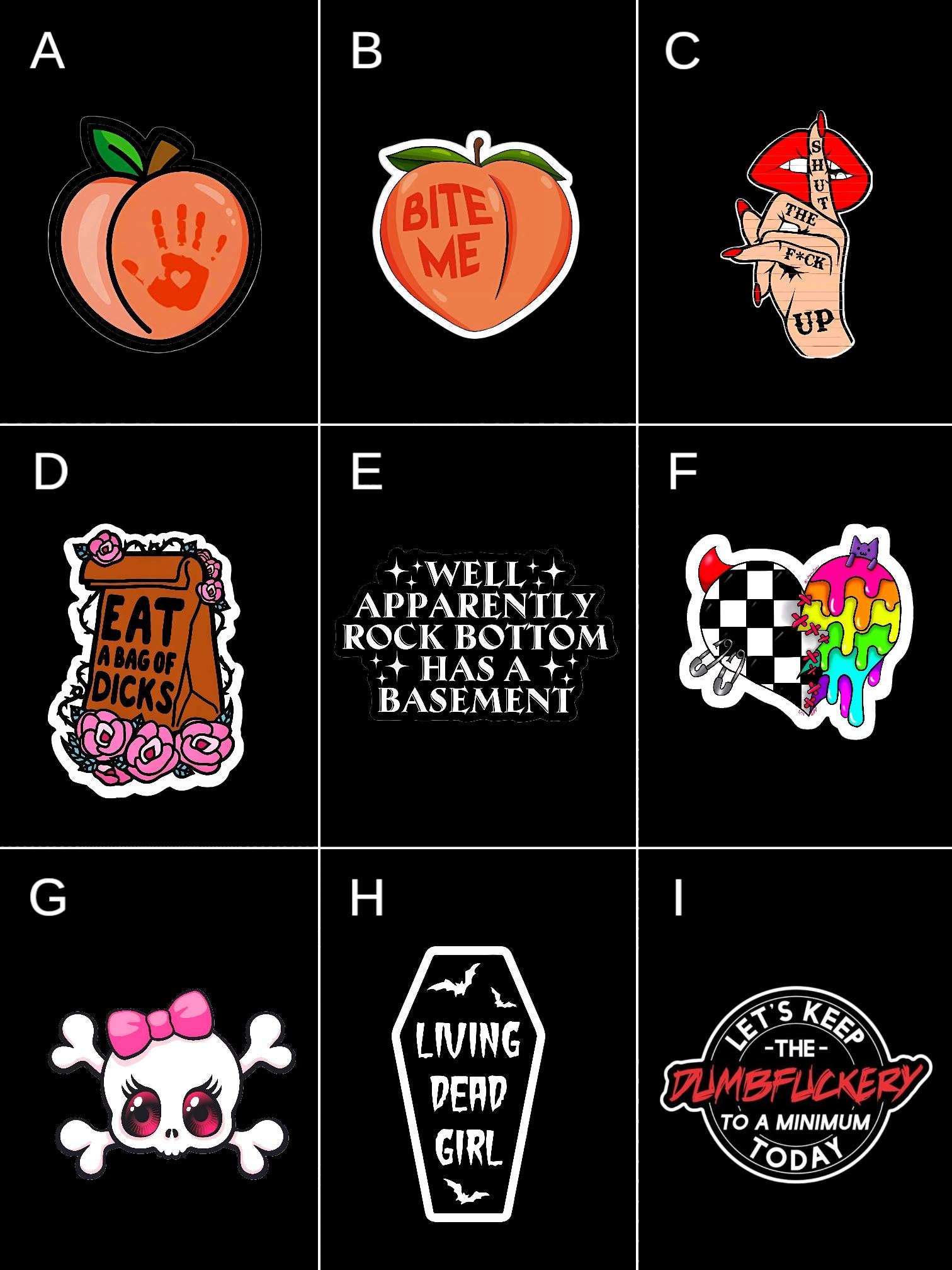 Funny Sarcastic Sticker Pack: Chaotic Humor for the Unhinged