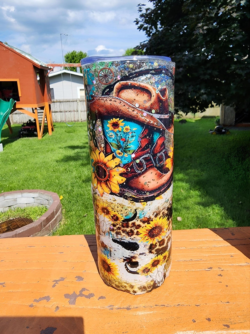 Cowgirl Boots Tumbler: Western Vibes 20 oz Stainless Steel - Hempin Mayhem