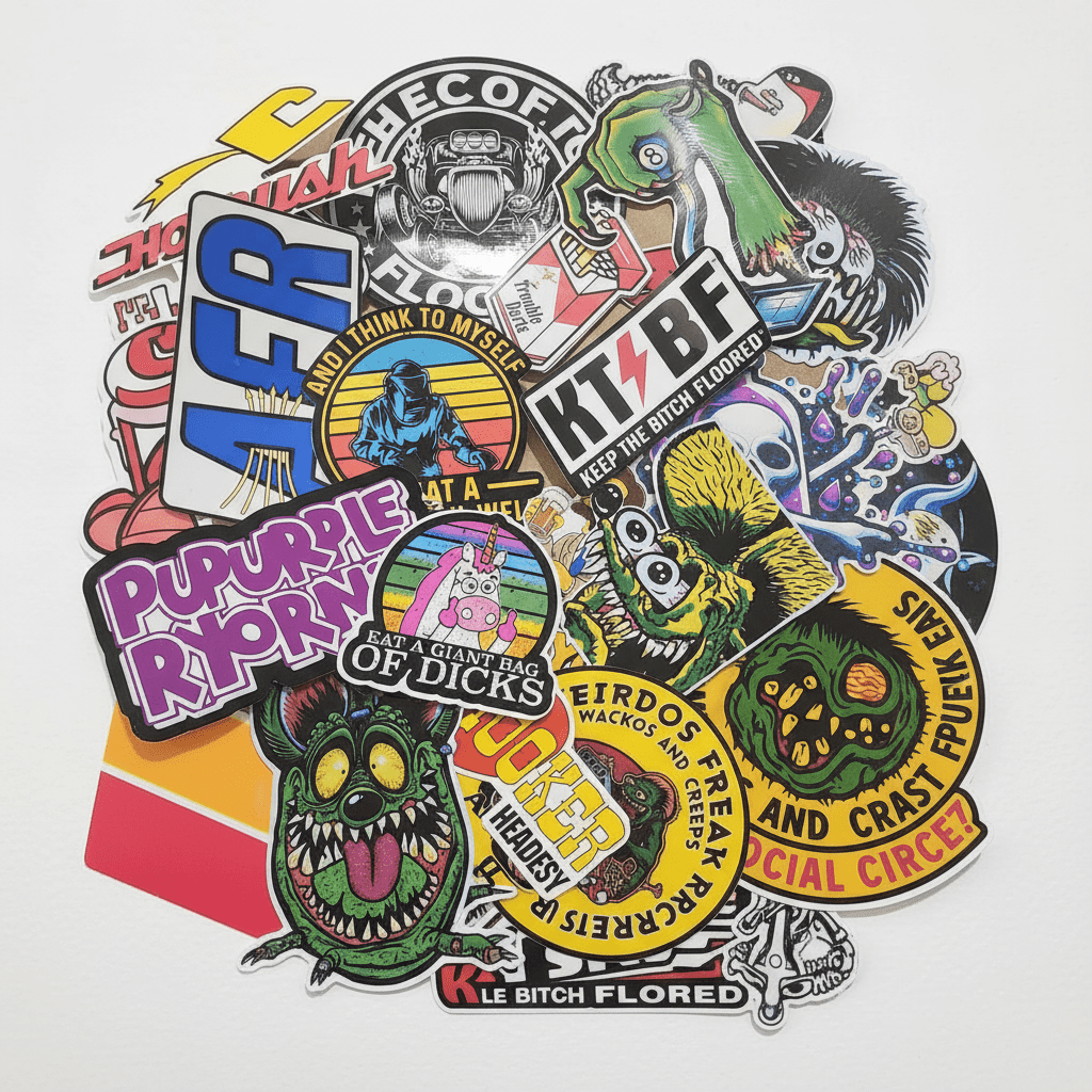 Custom Vinyl Stickers: Waterproof Logo Decals 4x4 - Hempin Mayhem