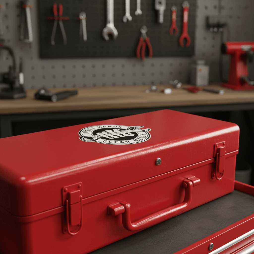 Dirty Hands Clean Money Sticker – 4x4 Waterproof Vinyl Decal | Blue Collar Pride - Hempin Mayhem