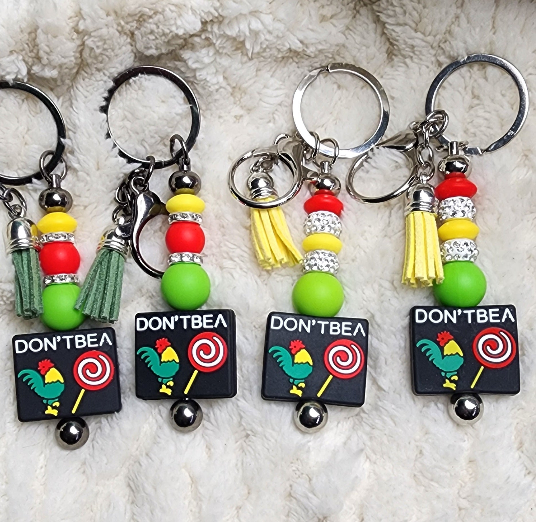 Don’t Be a C*ck Sucker Beaded Keychain – Funny AF Gift for Your Favorite Smartass - Hempin Mayhem