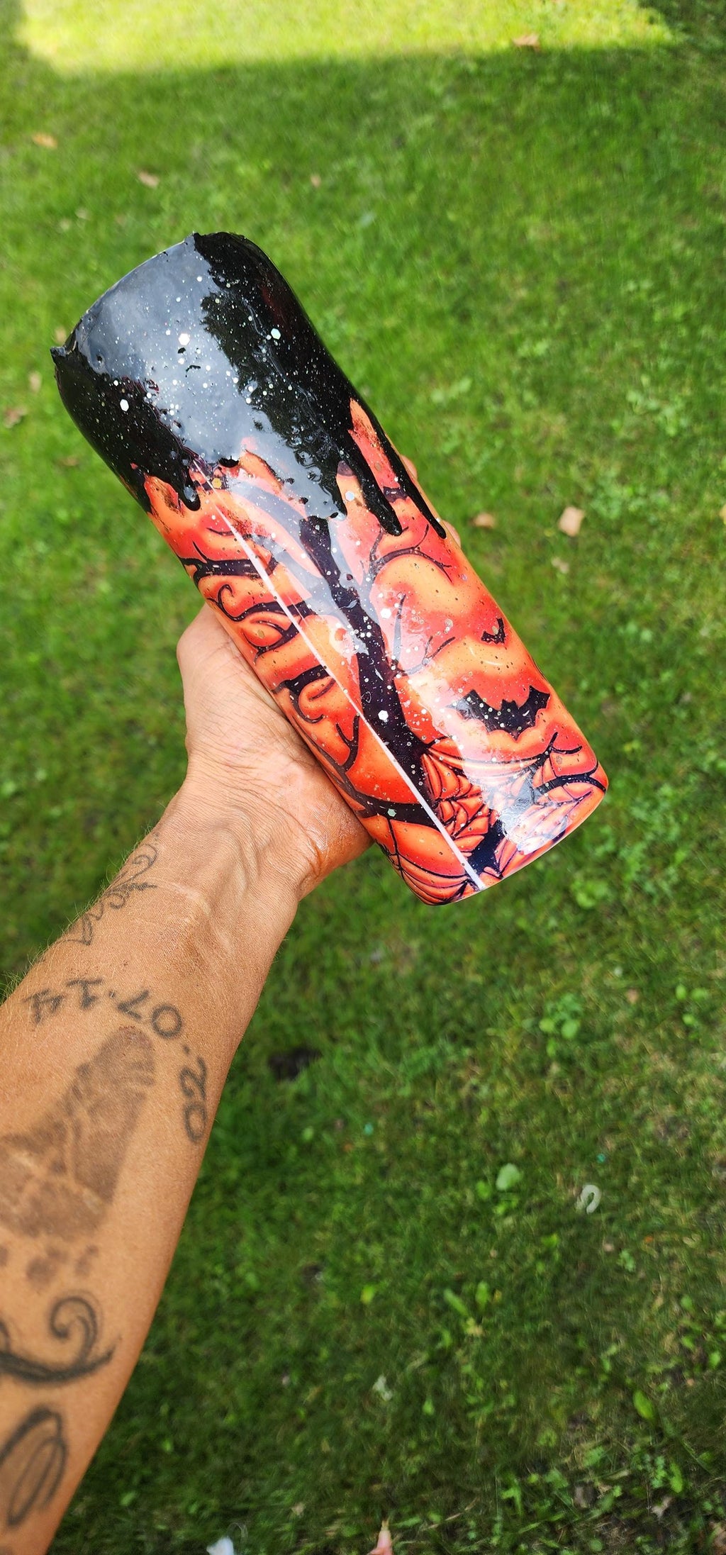 Witchy Epoxy Tumbler: Sanderson Sisters Apothecary Glitter Epoxy Cup