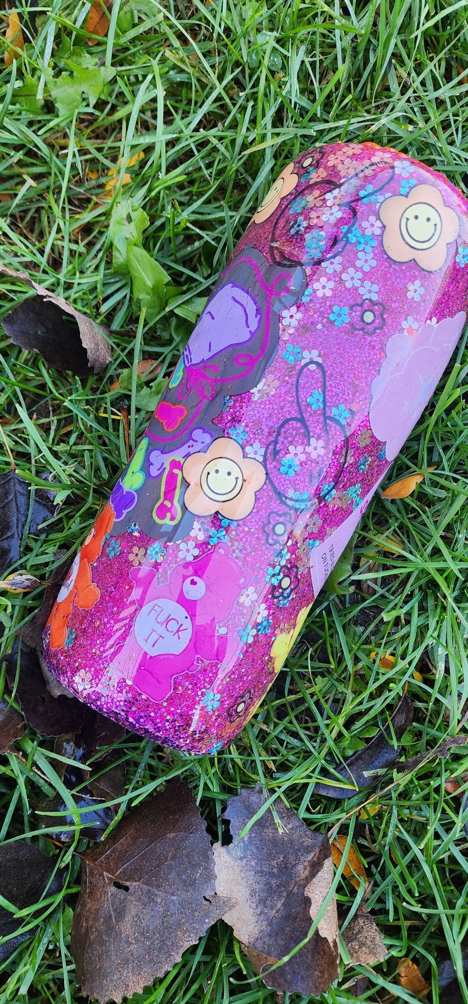 Eat a Bag of Dicks Epoxy Tumbler | Swear Bears 20 oz Cup | Funny Insulated Stainless Steel Cup with Lid & Straw | Sarcastic Adult Gift - Hempin Mayhem