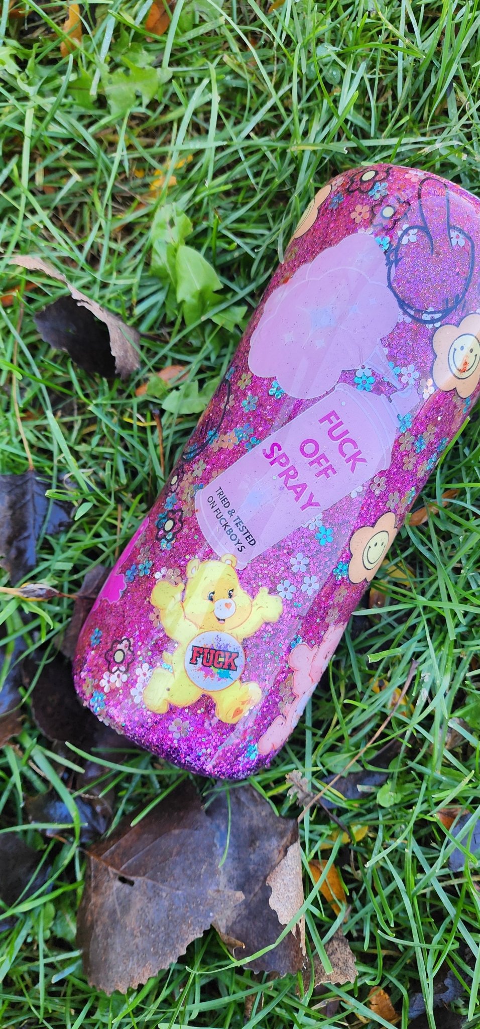 Eat a Bag of Dicks Epoxy Tumbler | Swear Bears 20 oz Cup | Funny Insulated Stainless Steel Cup with Lid & Straw | Sarcastic Adult Gift - Hempin Mayhem