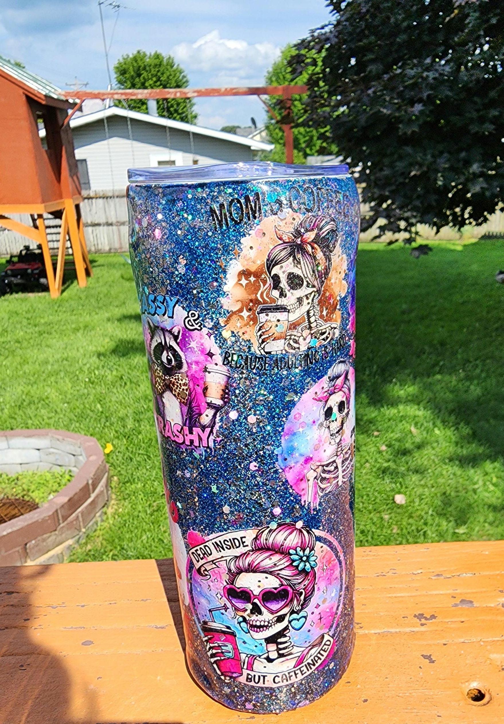 Funny Mom Tumbler: 20oz Stainless Steel Epoxy Cup, Coffee Lover Gift