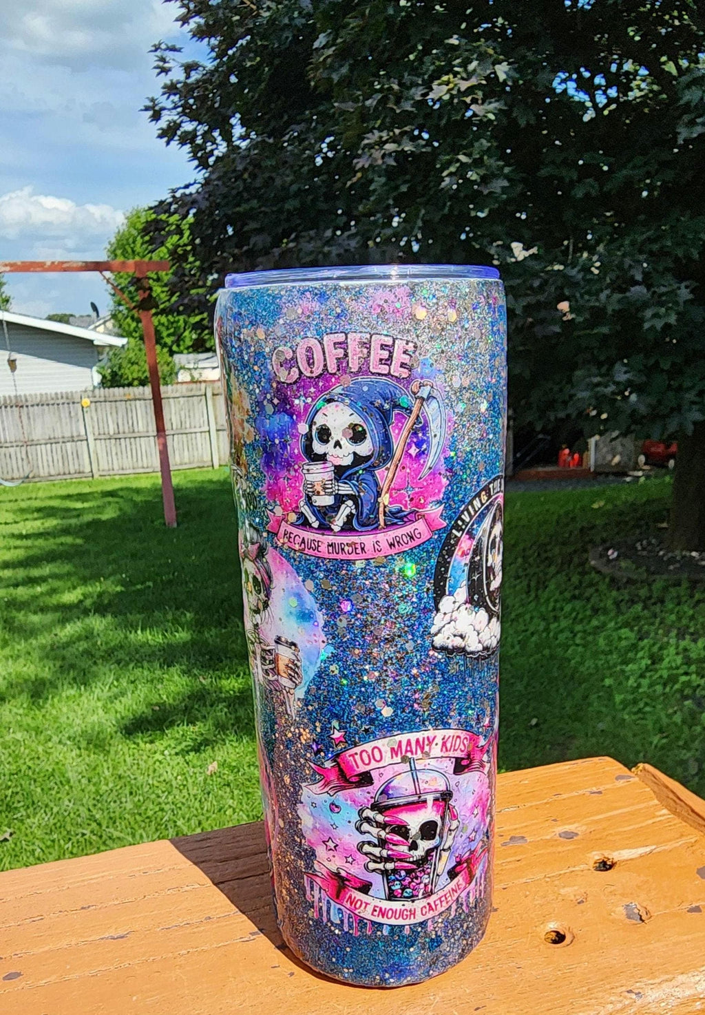 Funny Mom Tumbler: 20oz Stainless Steel Epoxy Cup, Coffee Lover Gift