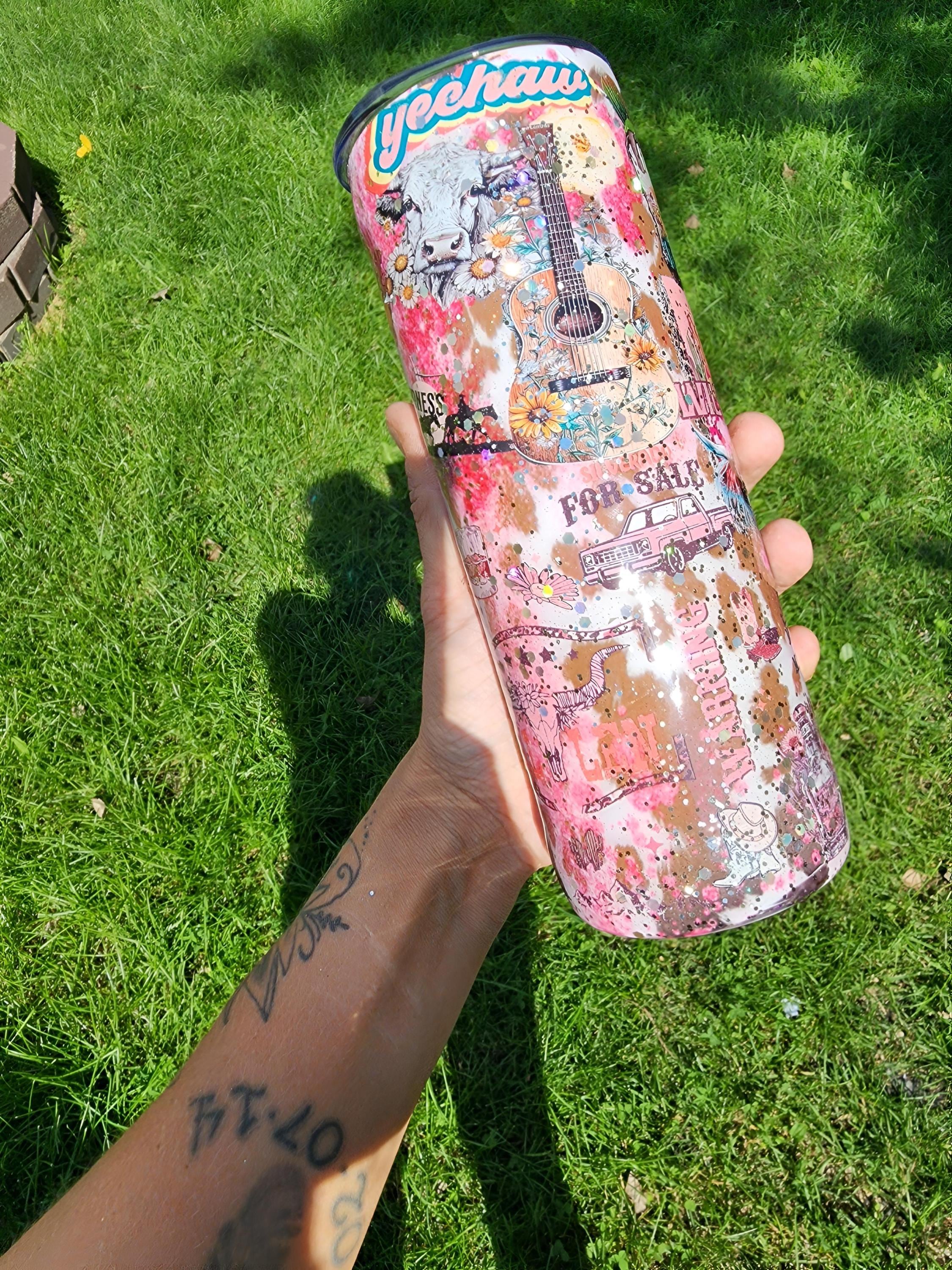 Country Music Tumbler: "Heart Like A Truck" 20oz Stainless Steel Cup