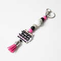 Beaded Teacher Appreciation Keychain: Handmade Educator Gift