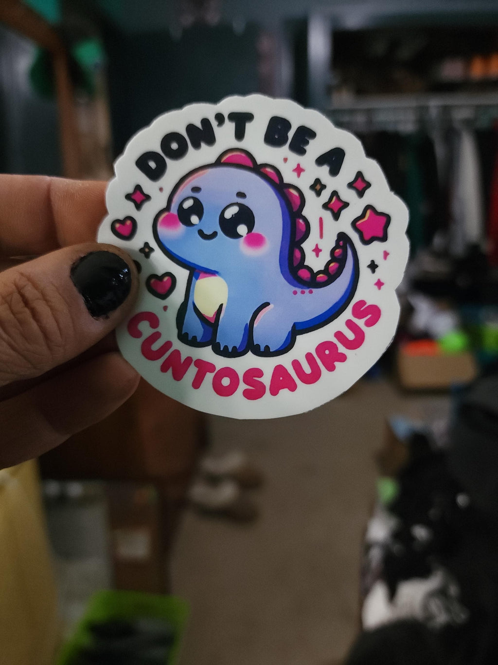 Don’t Be a Cuntasaurus – Savage Funny Sticker for Sassy Adults | 3x3 Vinyl Sticker for Laptops, Water Bottles, Journalsl Bad Bitchery