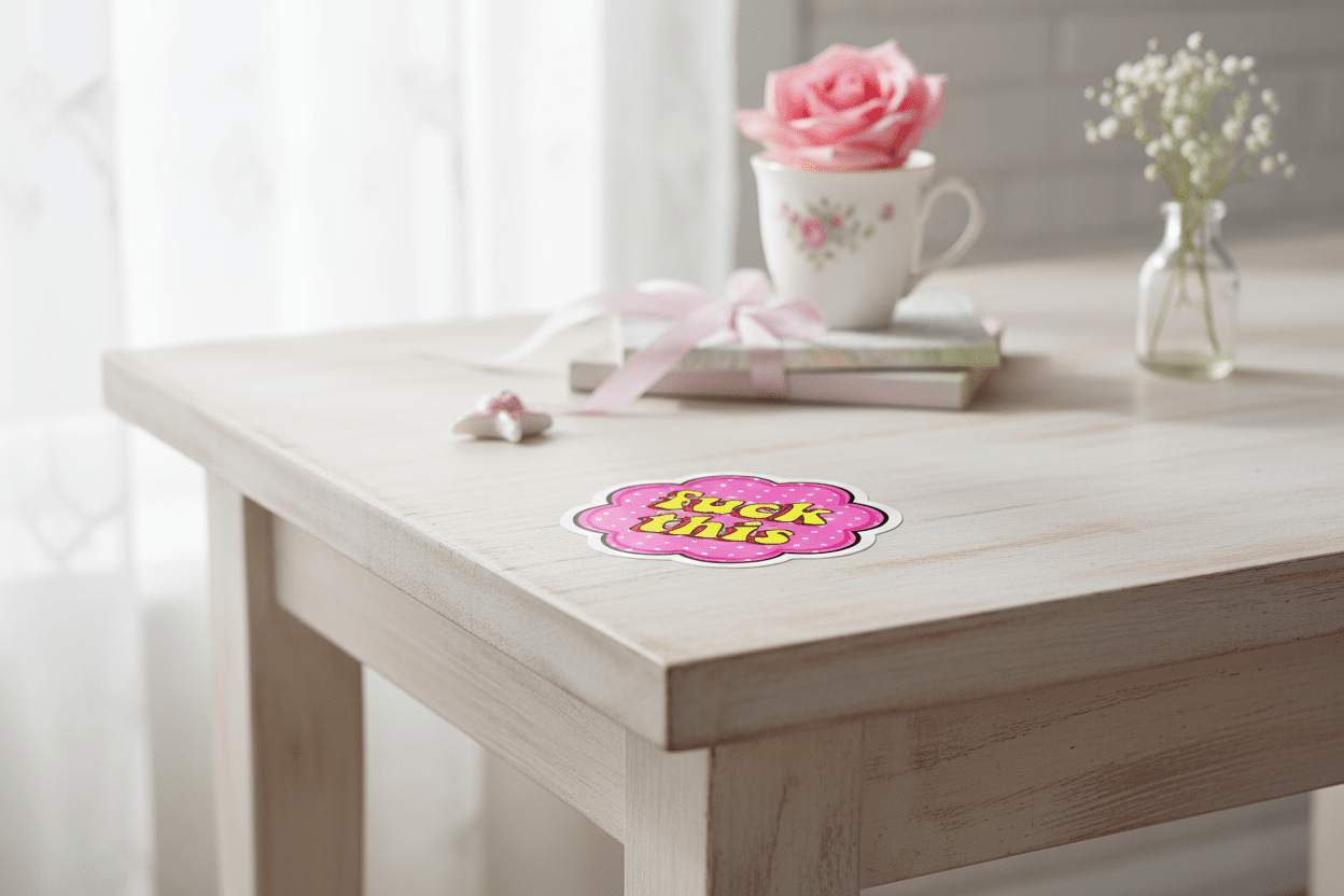 F*ck This – Bold AF Sticker for Mentally Done People | Unhinged Humor Vinyl Sticker for Laptops, Water Bottles, Journals & More - Hempin Mayhem