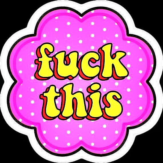 F*ck This – Bold AF Sticker for Mentally Done People | Unhinged Humor Vinyl Sticker for Laptops, Water Bottles, Journals & More - Hempin Mayhem