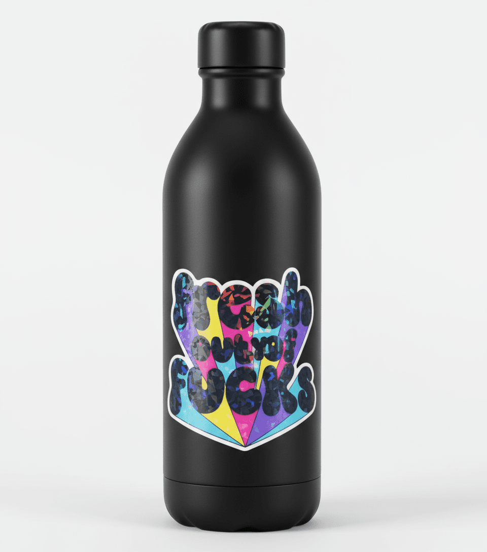 Fresh Out of F*cks Vinyl Sticker - Sassy Laptop Decal 4x4 **2 Pack** - Hempin Mayhem