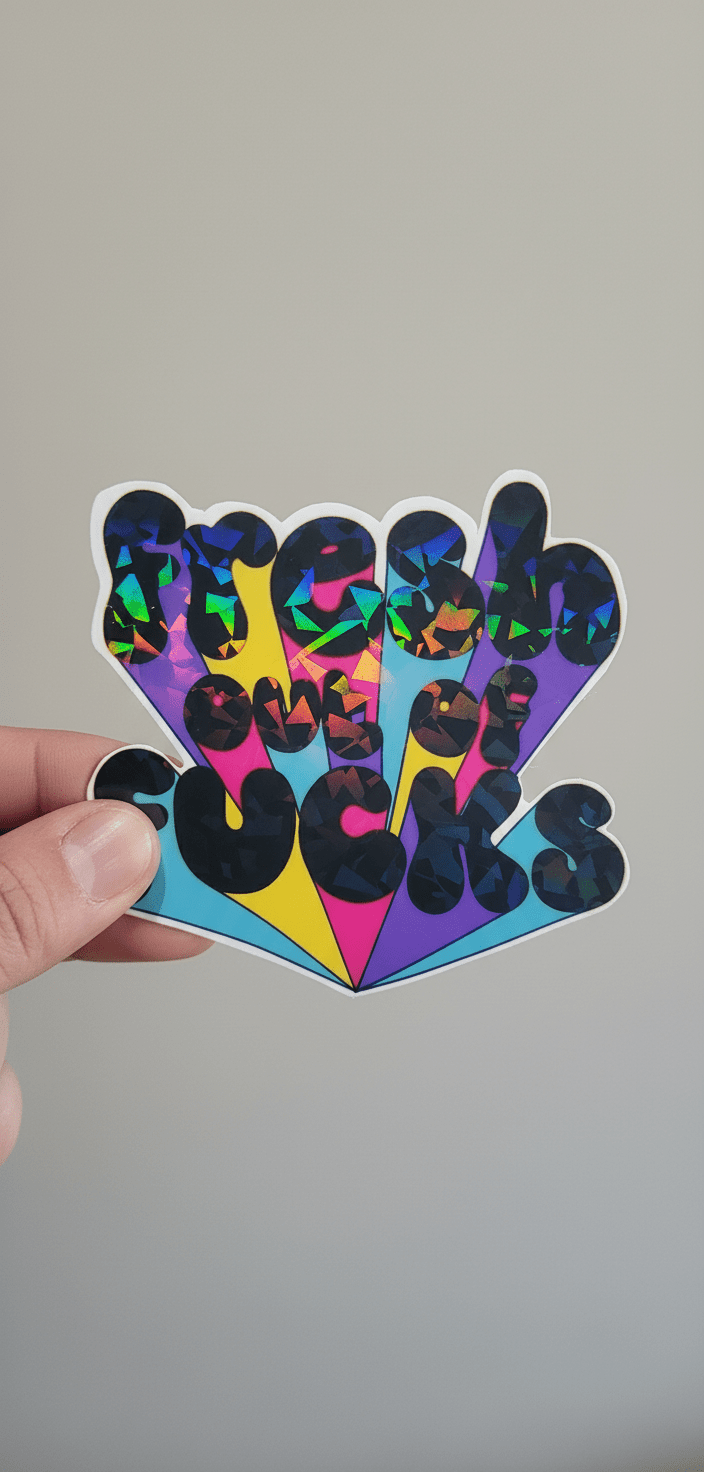 Fresh Out of F*cks Vinyl Sticker - Sassy Laptop Decal 4x4 **2 Pack** - Hempin Mayhem