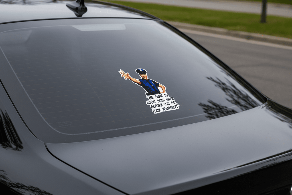 Funny Rude Vinyl Sticker: Sarcastic Adult Humor Decal (4x3) - Hempin Mayhem