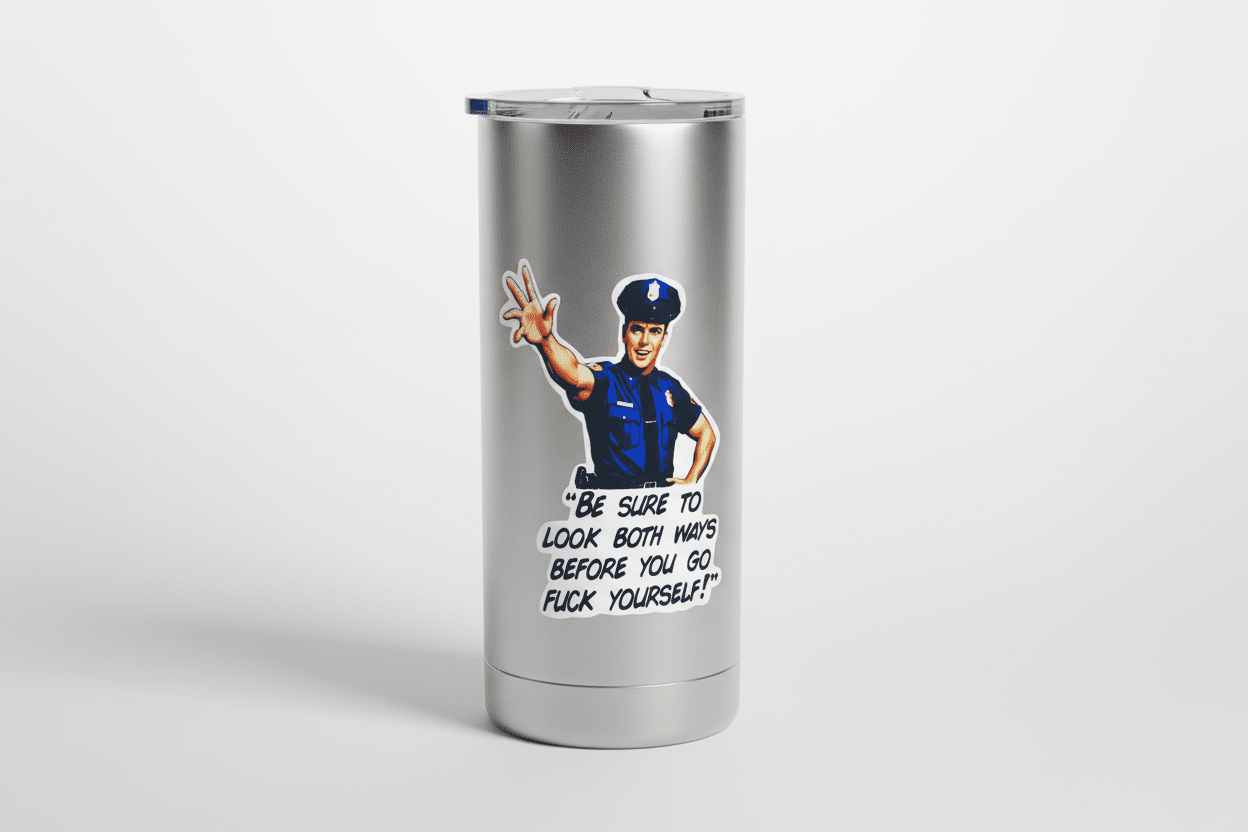 Funny Rude Vinyl Sticker: Sarcastic Adult Humor Decal (4x3) - Hempin Mayhem