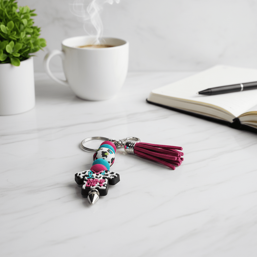 Handmade “Scrub Life” Keychain – Nurse, Doctor & Healthcare Hero Accessory - Hempin Mayhem