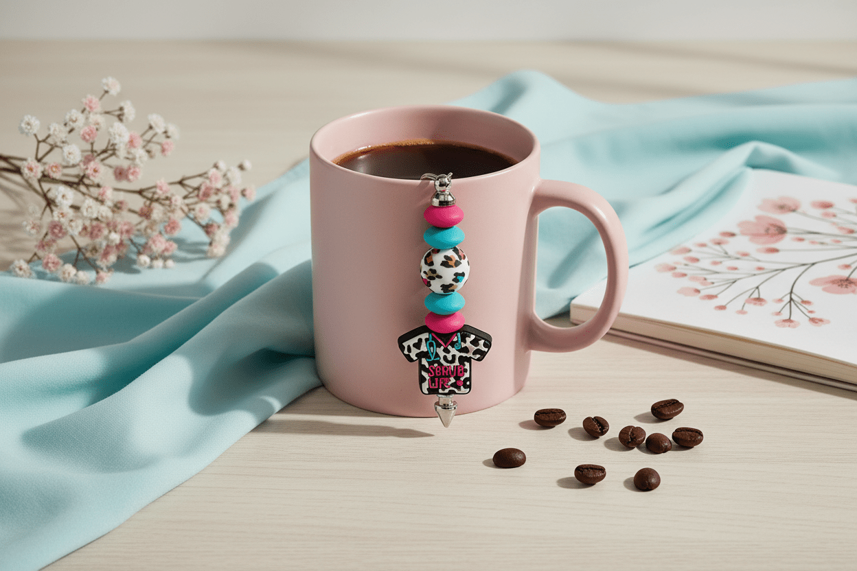 Handmade “Scrub Life” Keychain – Nurse, Doctor & Healthcare Hero Accessory - Hempin Mayhem