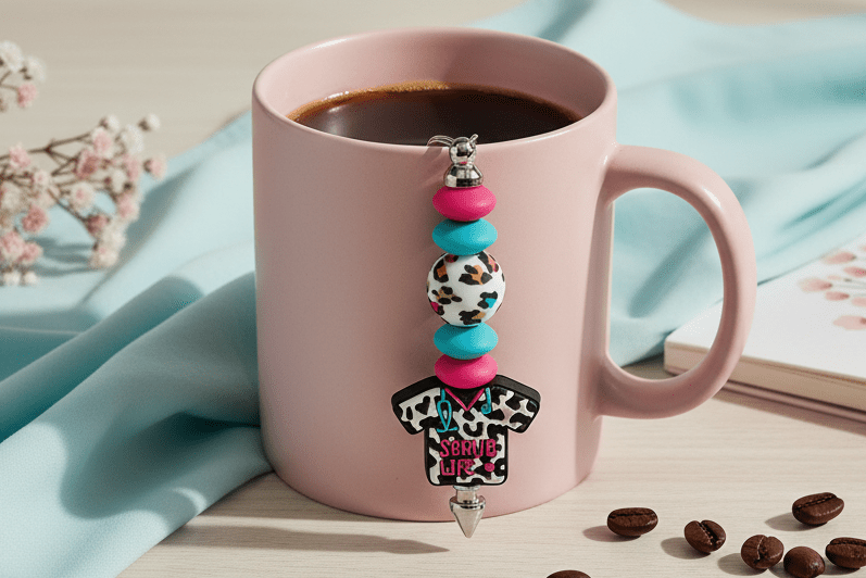 Handmade “Scrub Life” Keychain – Nurse, Doctor & Healthcare Hero Accessory - Hempin Mayhem