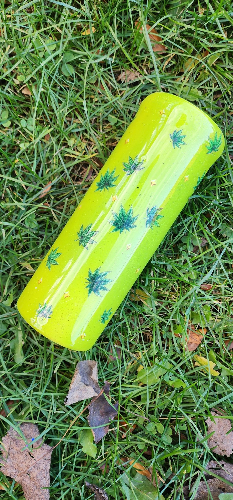 Handmade Tumbler: Reggae Rasta Stainless Steel Travel Mug - Hempin Mayhem