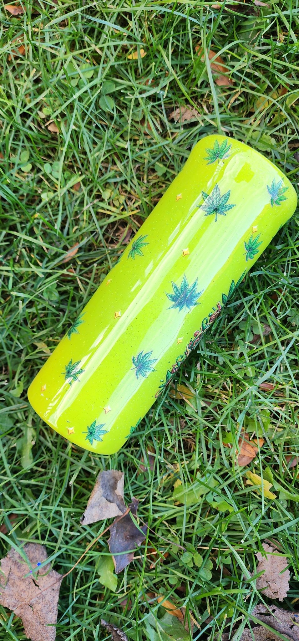 Handmade Tumbler: Reggae Rasta Stainless Steel Travel Mug - Hempin Mayhem