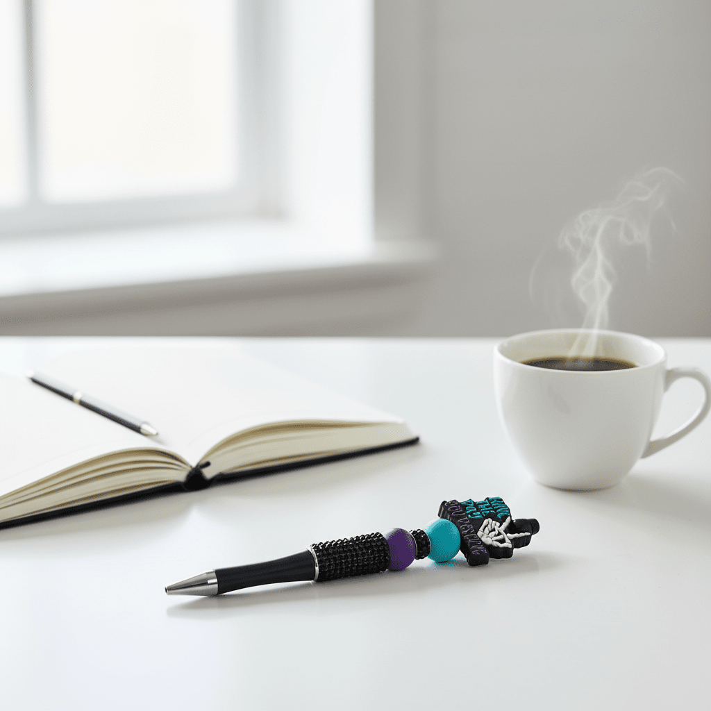 Have the Day You Deserve” Beaded Bling Pen | Sassy Handmade Statement Pen - Hempin Mayhem