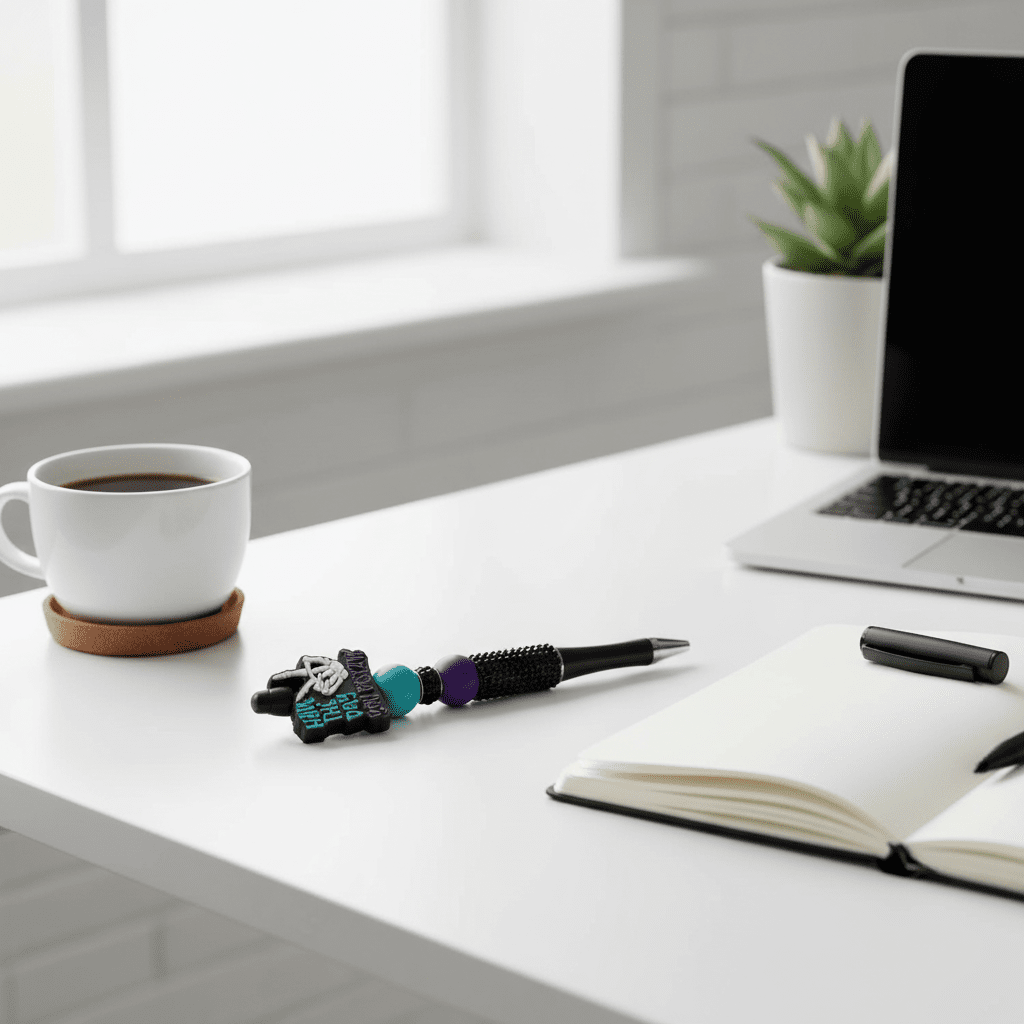 Have the Day You Deserve” Beaded Bling Pen | Sassy Handmade Statement Pen - Hempin Mayhem