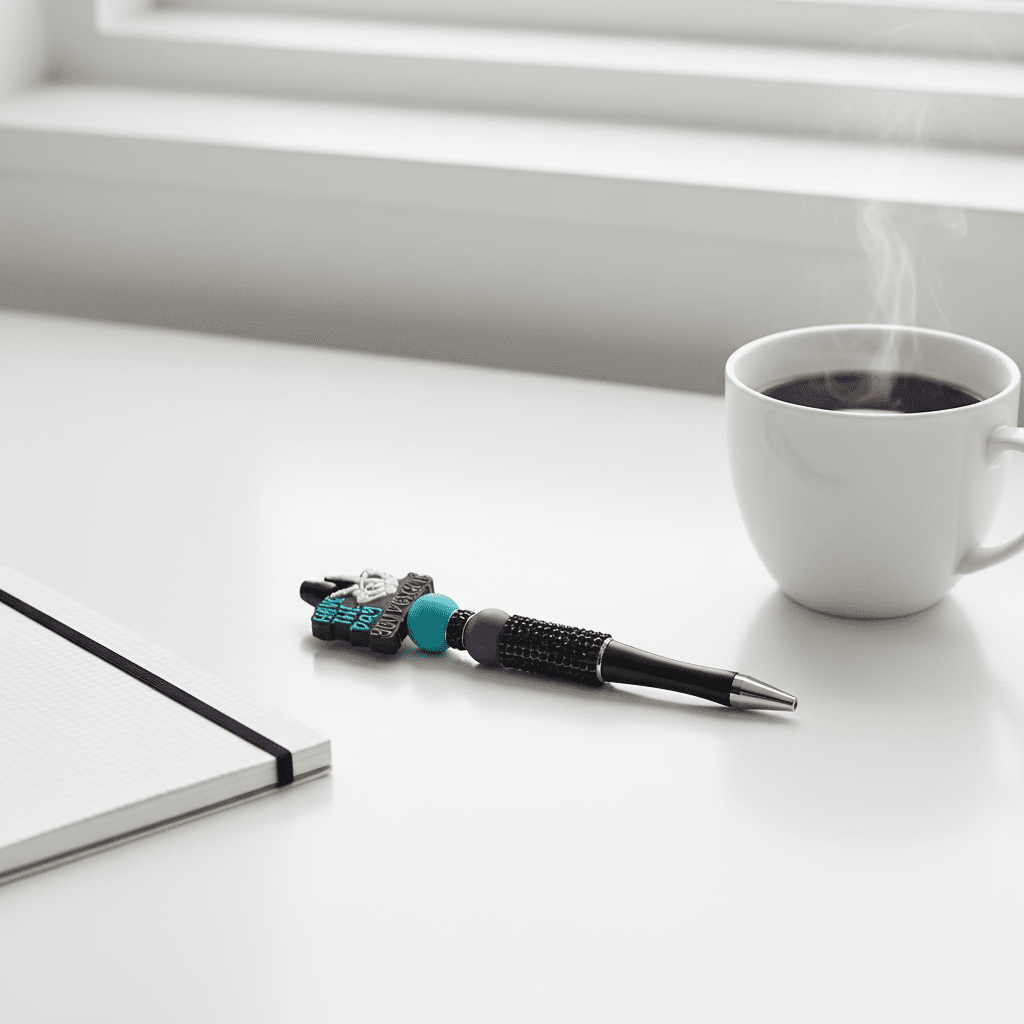 Have the Day You Deserve” Beaded Bling Pen | Sassy Handmade Statement Pen - Hempin Mayhem