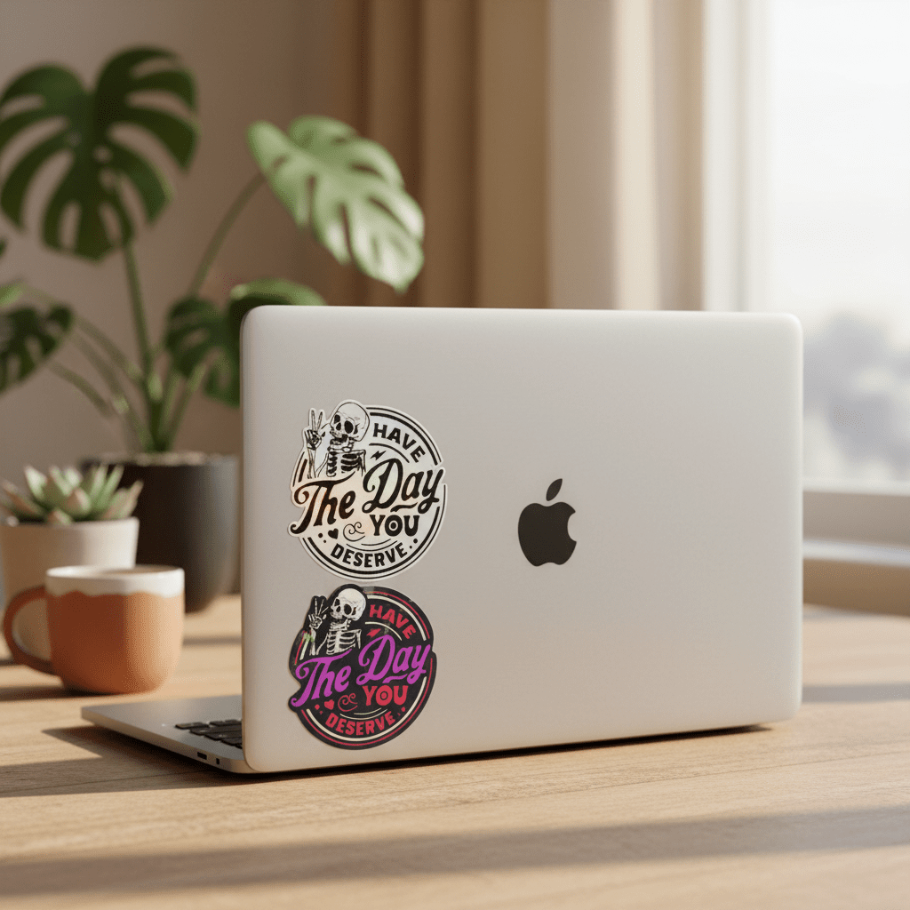 Have the Day You Deserve Sticker: Sarcastic Vinyl Decal - Hempin Mayhem