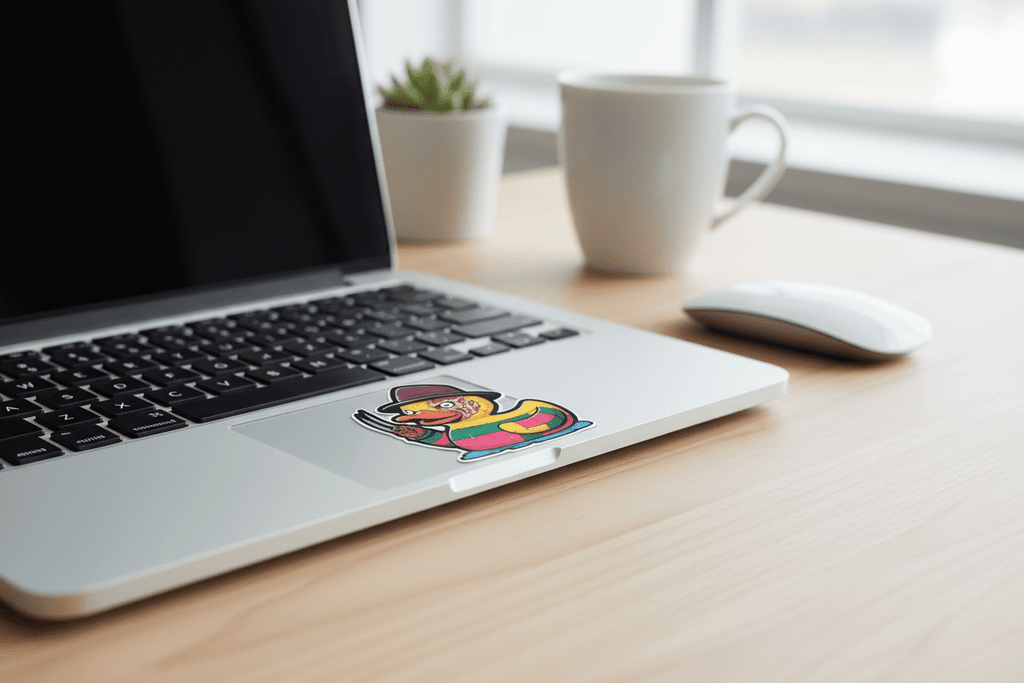 Horror - Themed Rubber Ducky Vinyl Sticker – Creepy Cute 3x3 Waterproof Decal for Laptops, Water Bottles & Horror Lovers - Hempin Mayhem